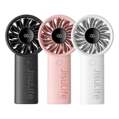 JISULIFE พัดลมพกพา (3600mAh, สีชมพู) รุ่น Life4